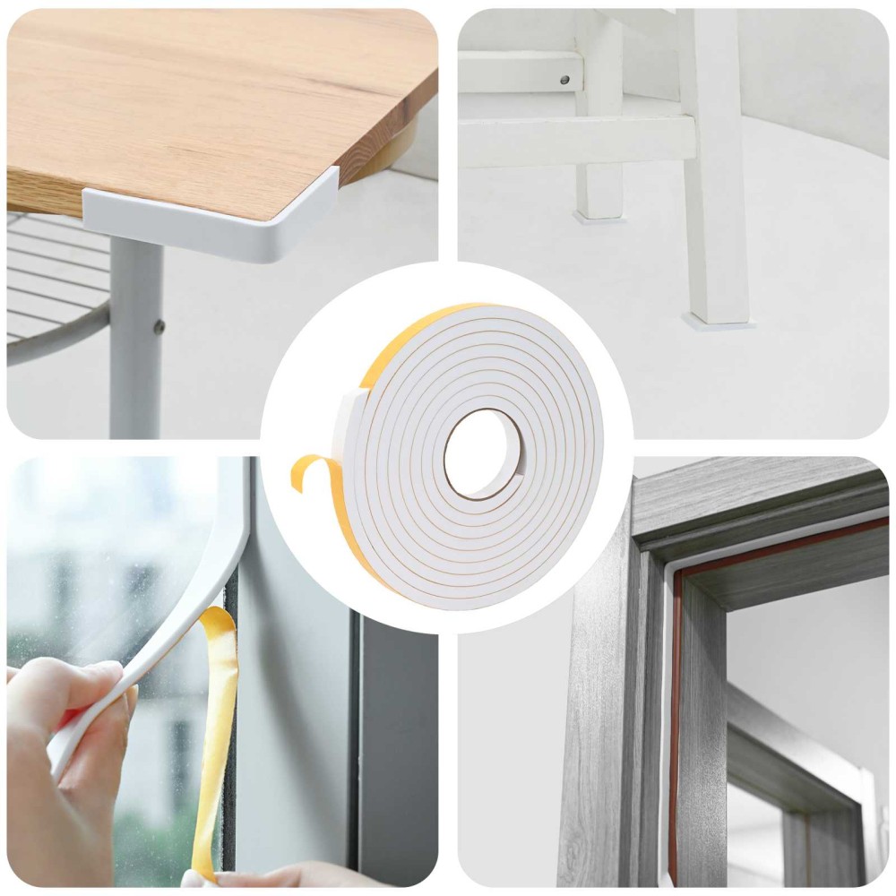 vidaXL Αυτοκόλλητη ταινία αφρού 20 pcs Λευκό 20mm x 5m Χ foam CR