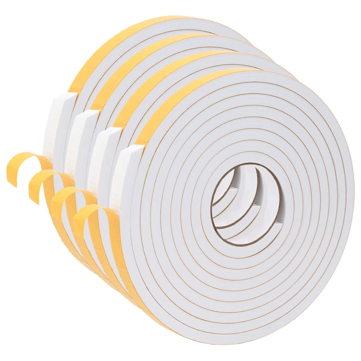 vidaXL Αυτοκόλλητη ταινία αφρού 4 τμχ. Λευκό 20mm x 5m Χ foam CR
