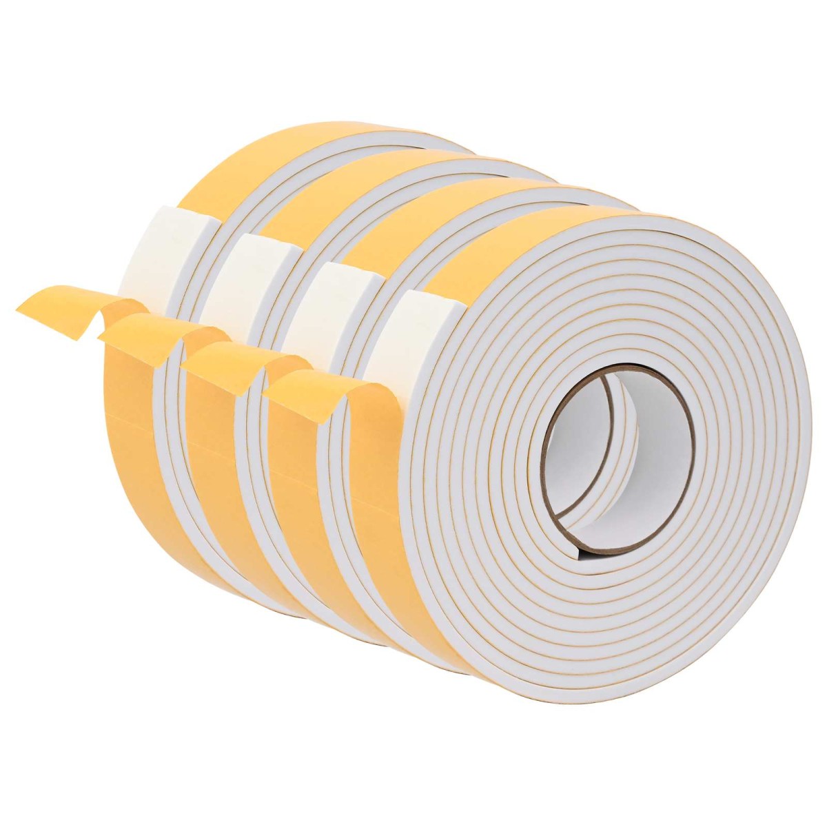 vidaXL Αυτοκόλλητη ταινία αφρού 4 τμχ. Λευκό 40mm x 5m Χ foam CR