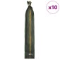 vidaXL Σακιά με άμμο 10 τμχ. Σκούρο Πράσινο 120 x 27 εκ HDPE