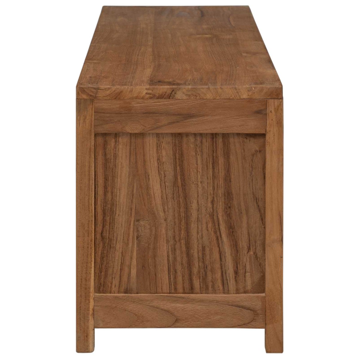 vidaXL Έπιπλο τηλεόρασης 110 x 30 x 40 cm Φυσικό Στερεό Ξύλο Τίκ
