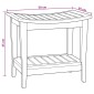vidaXL Τραπέζι Πλευρικής Μπανιέρας Φυσικό 50 x 35 x 45 cm