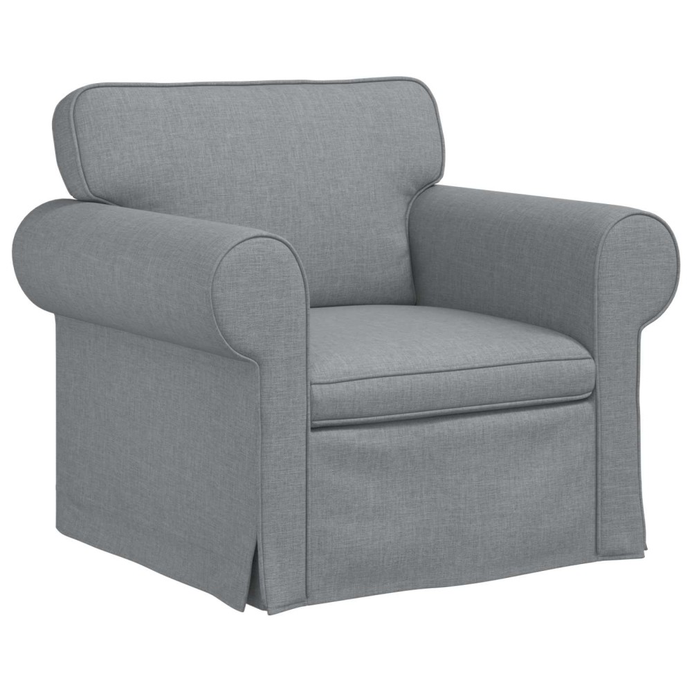 vidaXL Καναπές Ανοιχτό γκρι 95 x 82 x 80 εκ ύφασμα