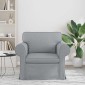 vidaXL Καναπές Ανοιχτό γκρι 95 x 82 x 80 εκ ύφασμα