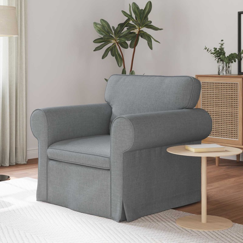 vidaXL Καναπές Ανοιχτό γκρι 95 x 82 x 80 εκ ύφασμα