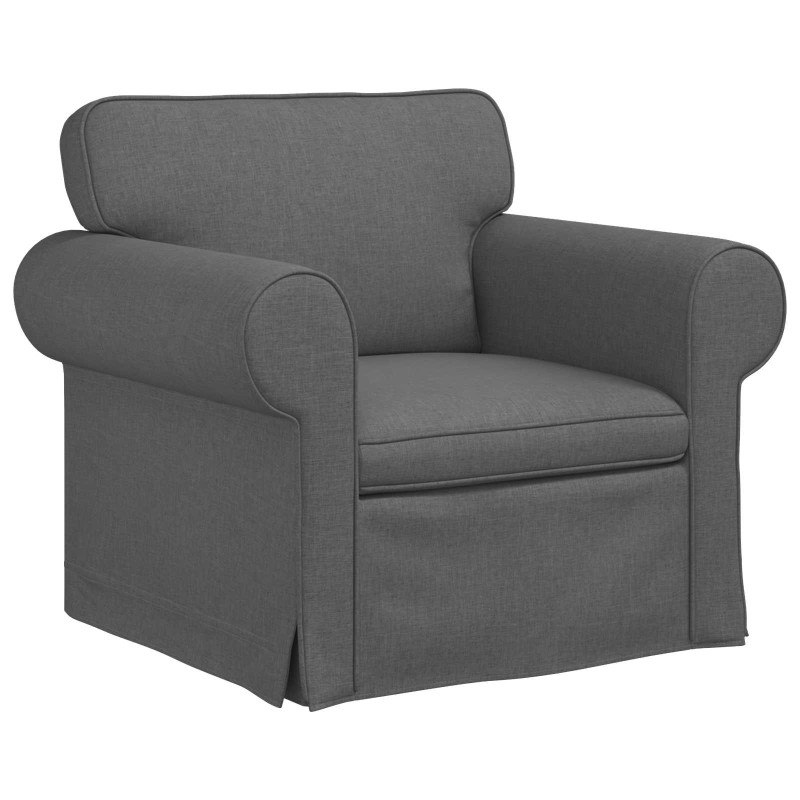 vidaXL Καναπές Σκούρο Γκρι 95 x 82 x 80 εκ ύφασμα