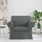 vidaXL Καναπές Σκούρο Γκρι 95 x 82 x 80 εκ ύφασμα