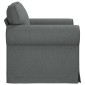 vidaXL Καναπές Σκούρο Γκρι 95 x 82 x 80 εκ ύφασμα