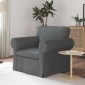 vidaXL Καναπές Σκούρο Γκρι 95 x 82 x 80 εκ ύφασμα