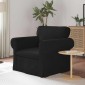 vidaXL Καναπές Μαύρο 95 x 82 x 80 εκ ύφασμα