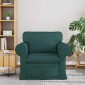 vidaXL Καναπές Σκούρο Πράσινο 95 x 82 x 80 εκ ύφασμα
