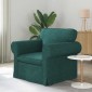 vidaXL Καναπές Σκούρο Πράσινο 95 x 82 x 80 εκ ύφασμα