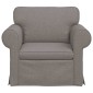 vidaXL Καναπές Taupe 95 x 82 x 80 εκ ύφασμα