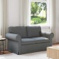 vidaXL Καναπές Σκούρο Γκρι 155 x 82 x 80 εκ ύφασμα
