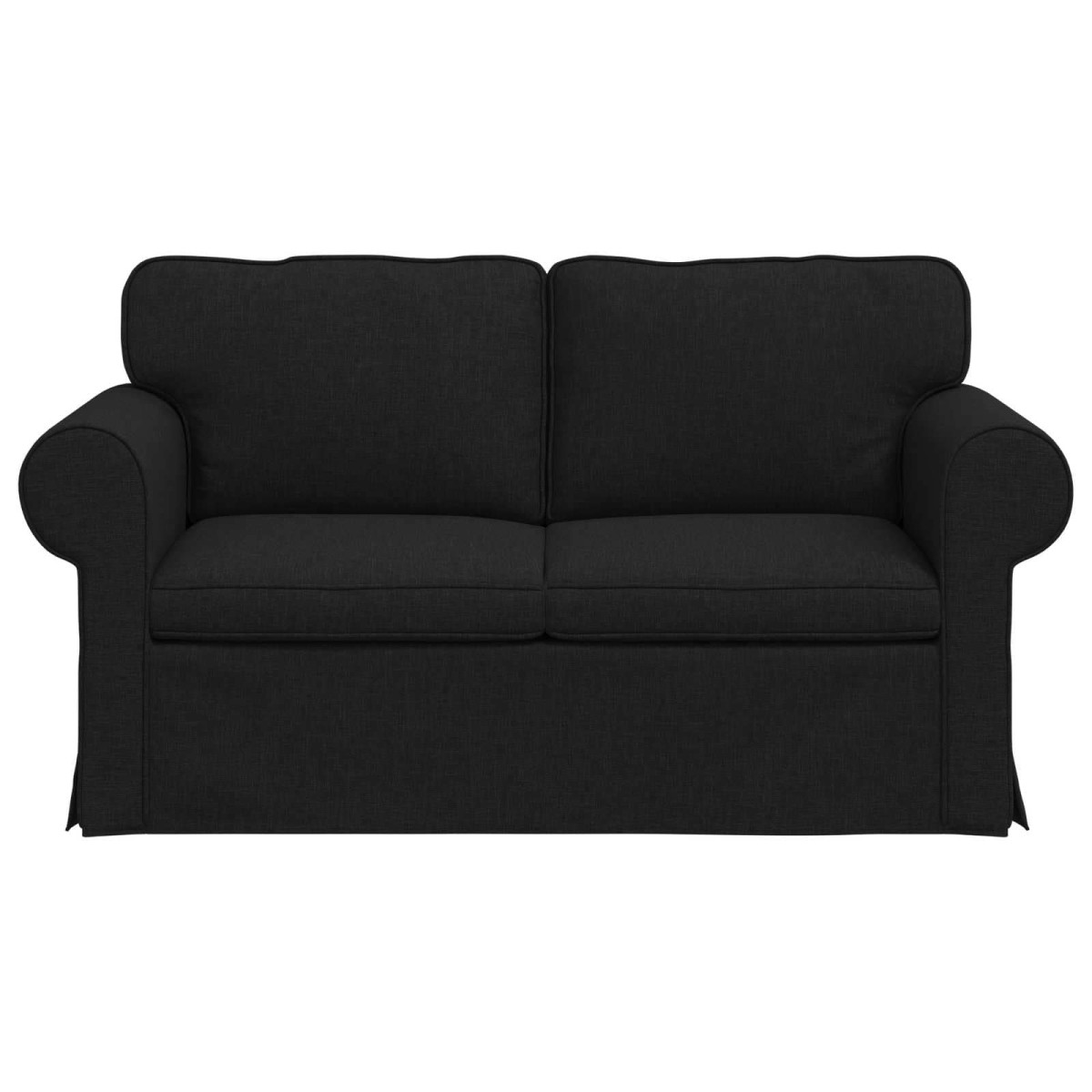 vidaXL Καναπές Μαύρο 155 x 82 x 80 εκ ύφασμα
