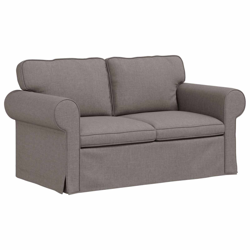 vidaXL Καναπές Taupe 155 x 82 x 80 εκ ύφασμα