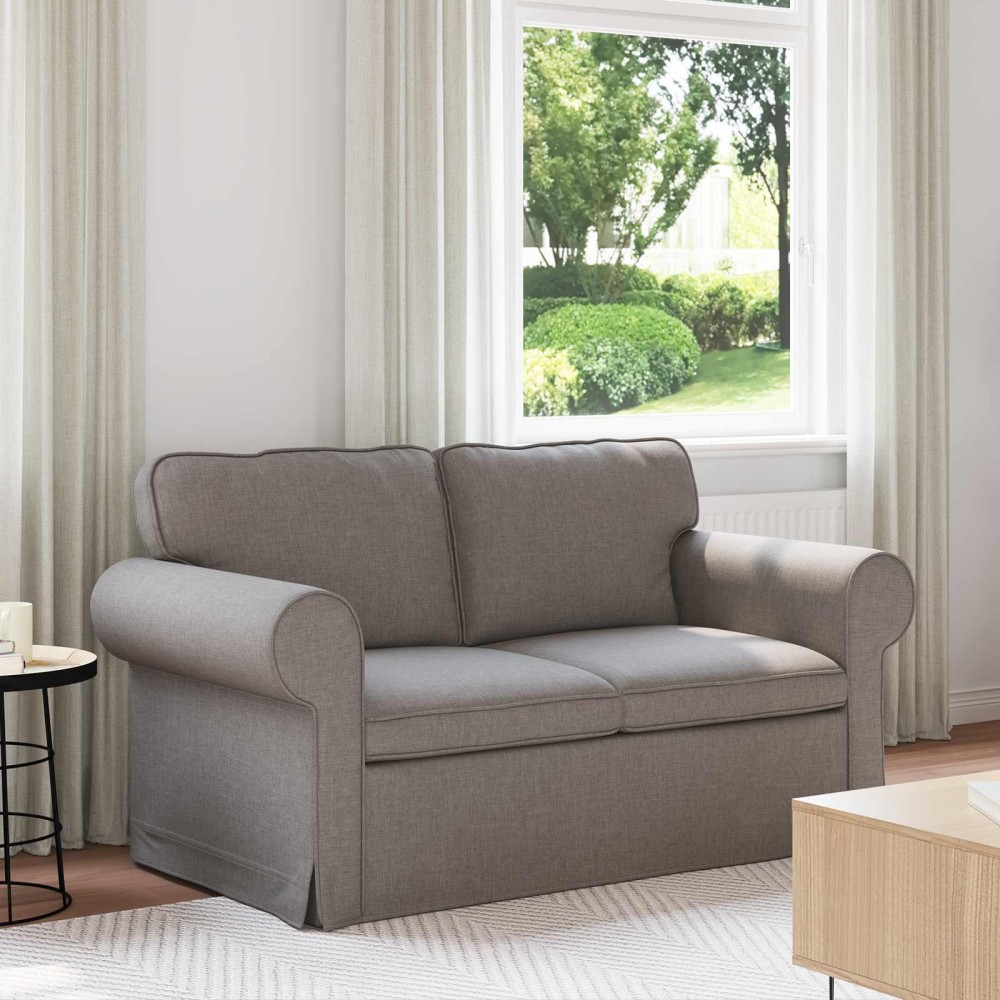 vidaXL Καναπές Taupe 155 x 82 x 80 εκ ύφασμα