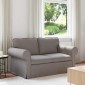 vidaXL Καναπές Taupe 155 x 82 x 80 εκ ύφασμα