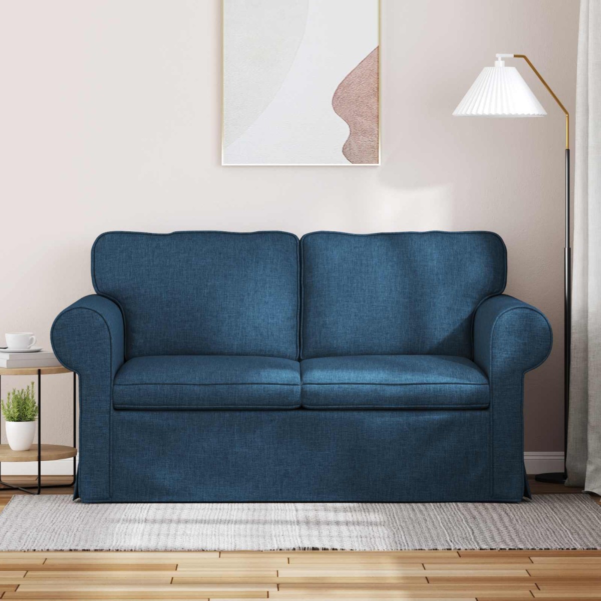 vidaXL Καναπές Μπλε 155 x 82 x 80 εκ ύφασμα