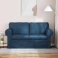 vidaXL Καναπές Μπλε 155 x 82 x 80 εκ ύφασμα