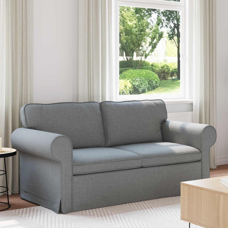 vidaXL Καναπές Ανοιχτό γκρι 175 x 82 x 80 εκ ύφασμα