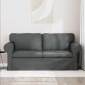vidaXL Καναπές Σκούρο Γκρι 175 x 82 x 80 εκ ύφασμα