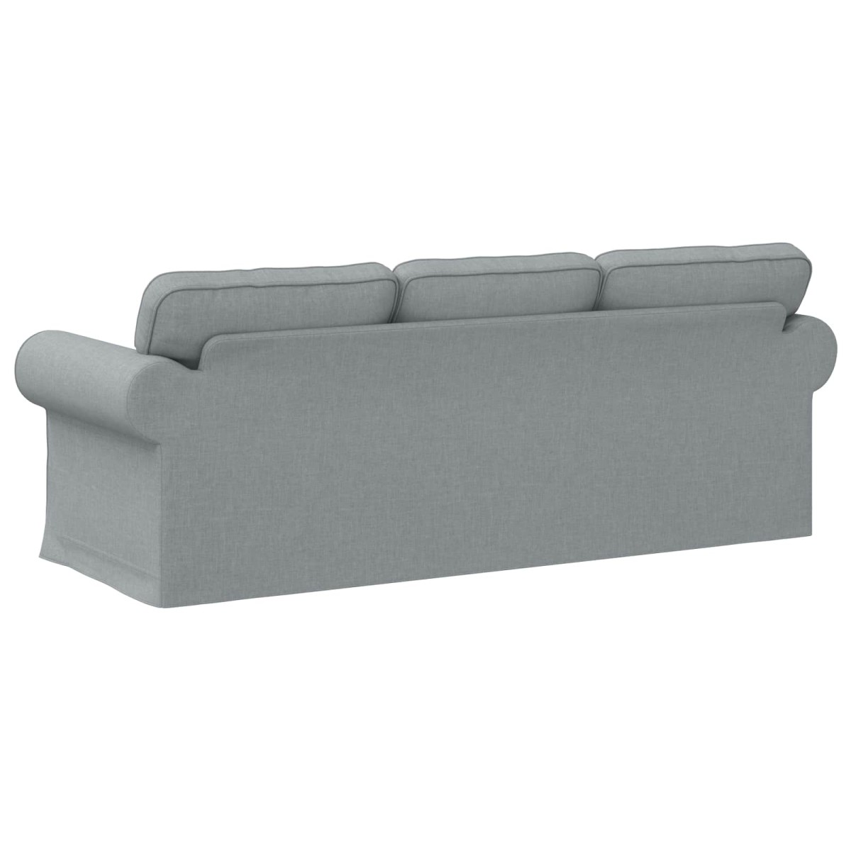 vidaXL Καναπές Ανοιχτό γκρι 215 x 82 x 80 εκ ύφασμα