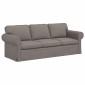 vidaXL Καναπές Taupe 215 x 82 x 80 εκ ύφασμα