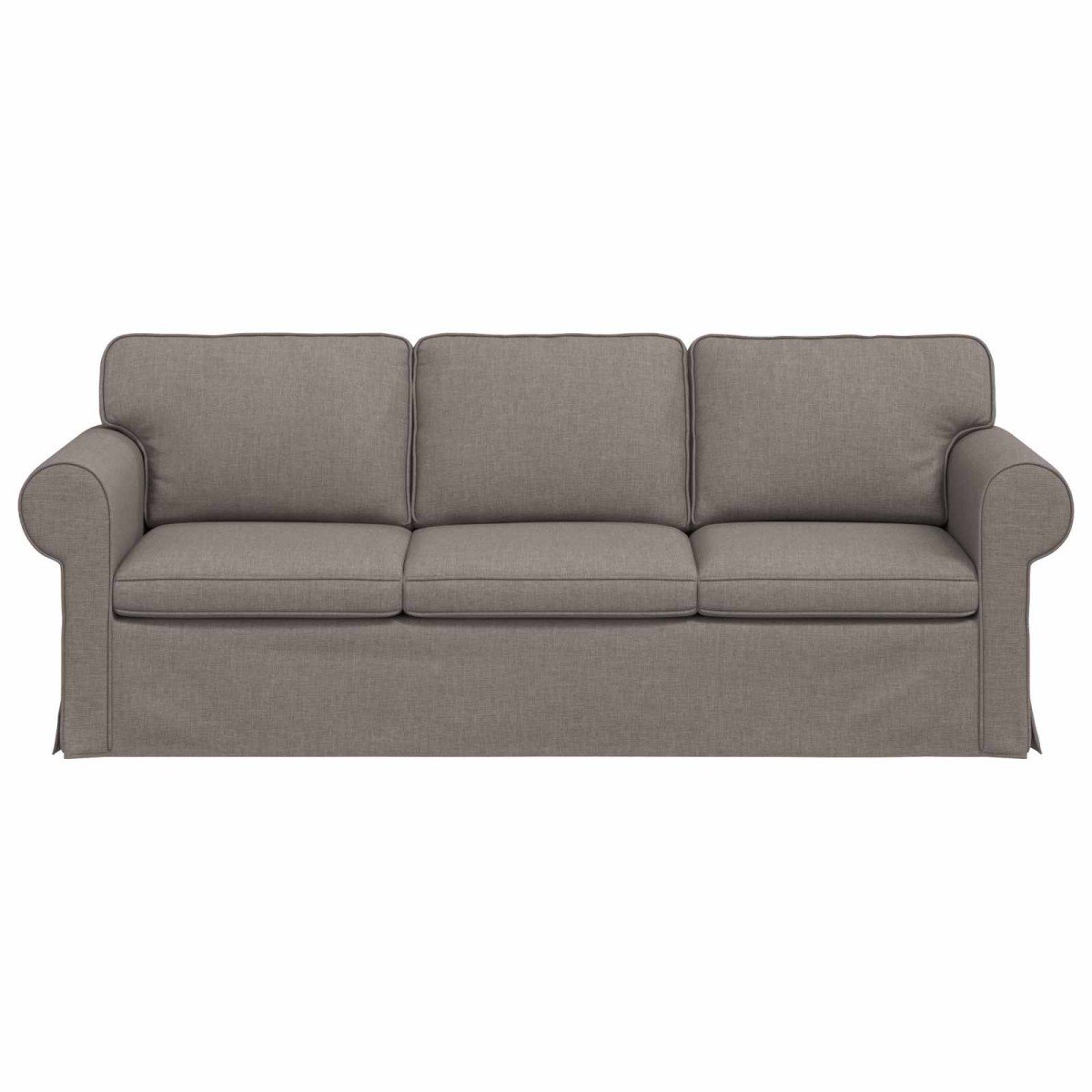 vidaXL Καναπές Taupe 215 x 82 x 80 εκ ύφασμα