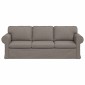 vidaXL Καναπές Taupe 215 x 82 x 80 εκ ύφασμα