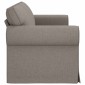 vidaXL Καναπές Taupe 215 x 82 x 80 εκ ύφασμα
