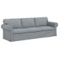 vidaXL Καναπές Ανοιχτό γκρι 245 x 82 x 80 εκ ύφασμα