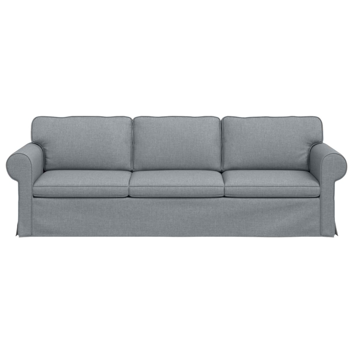 vidaXL Καναπές Ανοιχτό γκρι 245 x 82 x 80 εκ ύφασμα