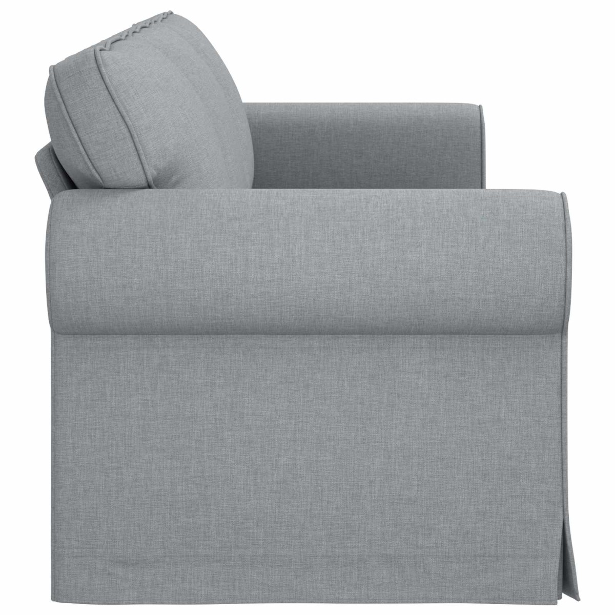 vidaXL Καναπές Ανοιχτό γκρι 245 x 82 x 80 εκ ύφασμα