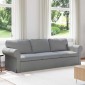 vidaXL Καναπές Ανοιχτό γκρι 245 x 82 x 80 εκ ύφασμα