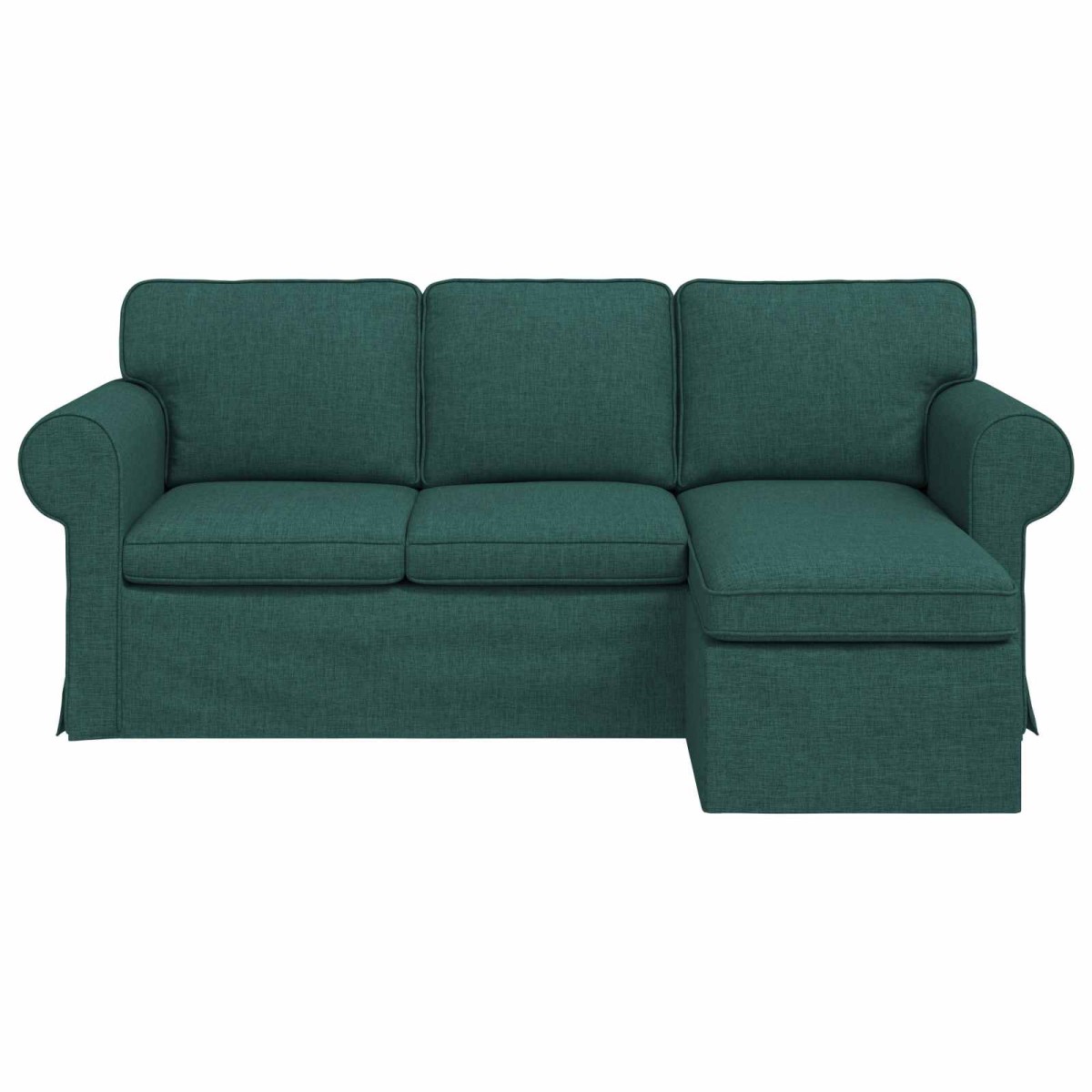 vidaXL Καναπές Σκούρο Πράσινο 195 x 138 x 80 εκ ύφασμα