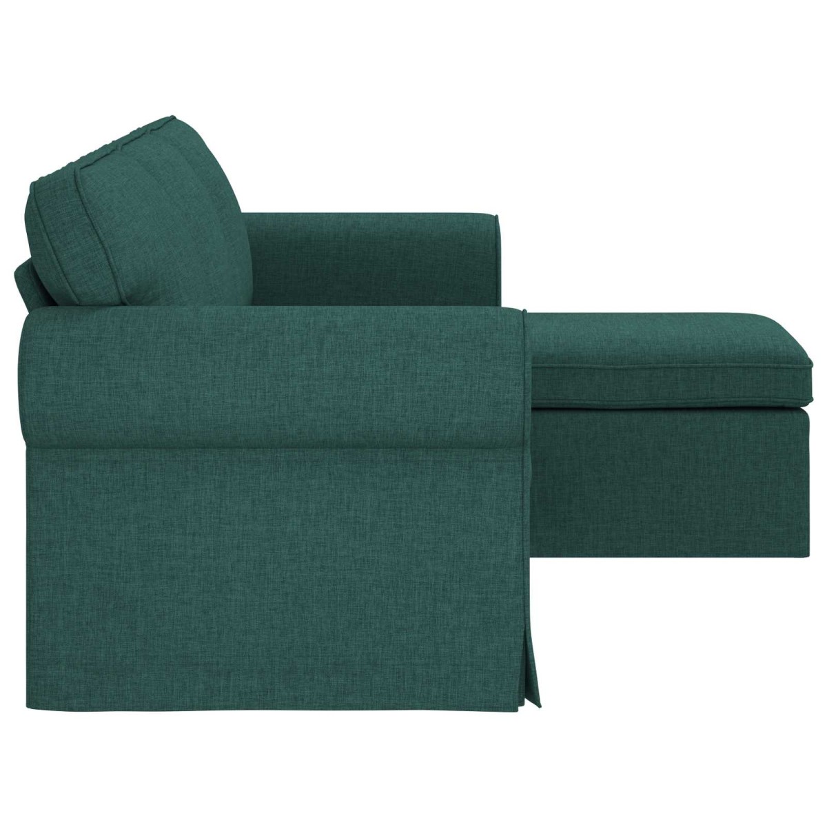 vidaXL Καναπές Σκούρο Πράσινο 195 x 138 x 80 εκ ύφασμα