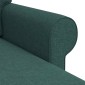vidaXL Καναπές Σκούρο Πράσινο 195 x 138 x 80 εκ ύφασμα
