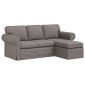 vidaXL Καναπές Taupe 195 x 138 x 80 εκ ύφασμα