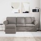 vidaXL Καναπές Taupe 195 x 138 x 80 εκ ύφασμα