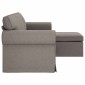 vidaXL Καναπές Taupe 195 x 138 x 80 εκ ύφασμα