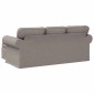 vidaXL Καναπές Taupe 195 x 138 x 80 εκ ύφασμα