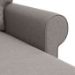 vidaXL Καναπές Taupe 195 x 138 x 80 εκ ύφασμα