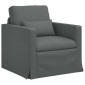 vidaXL Καναπές Σκούρο Γκρι 78 x 78 x 80 εκ. ύφασμα