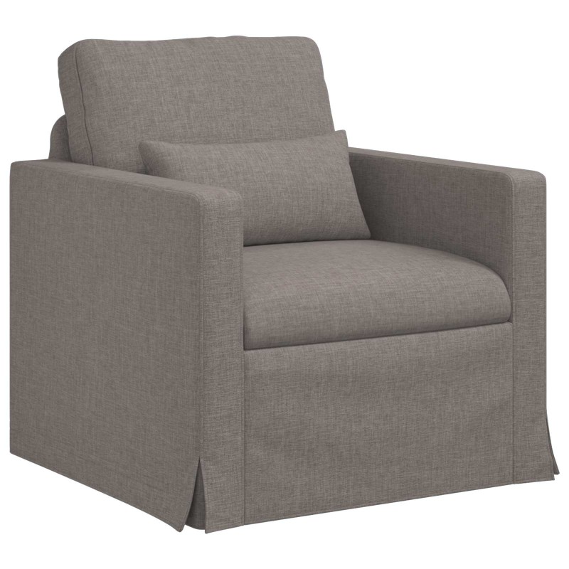 vidaXL Καναπές Taupe 78 x 78 x 80 εκ. ύφασμα