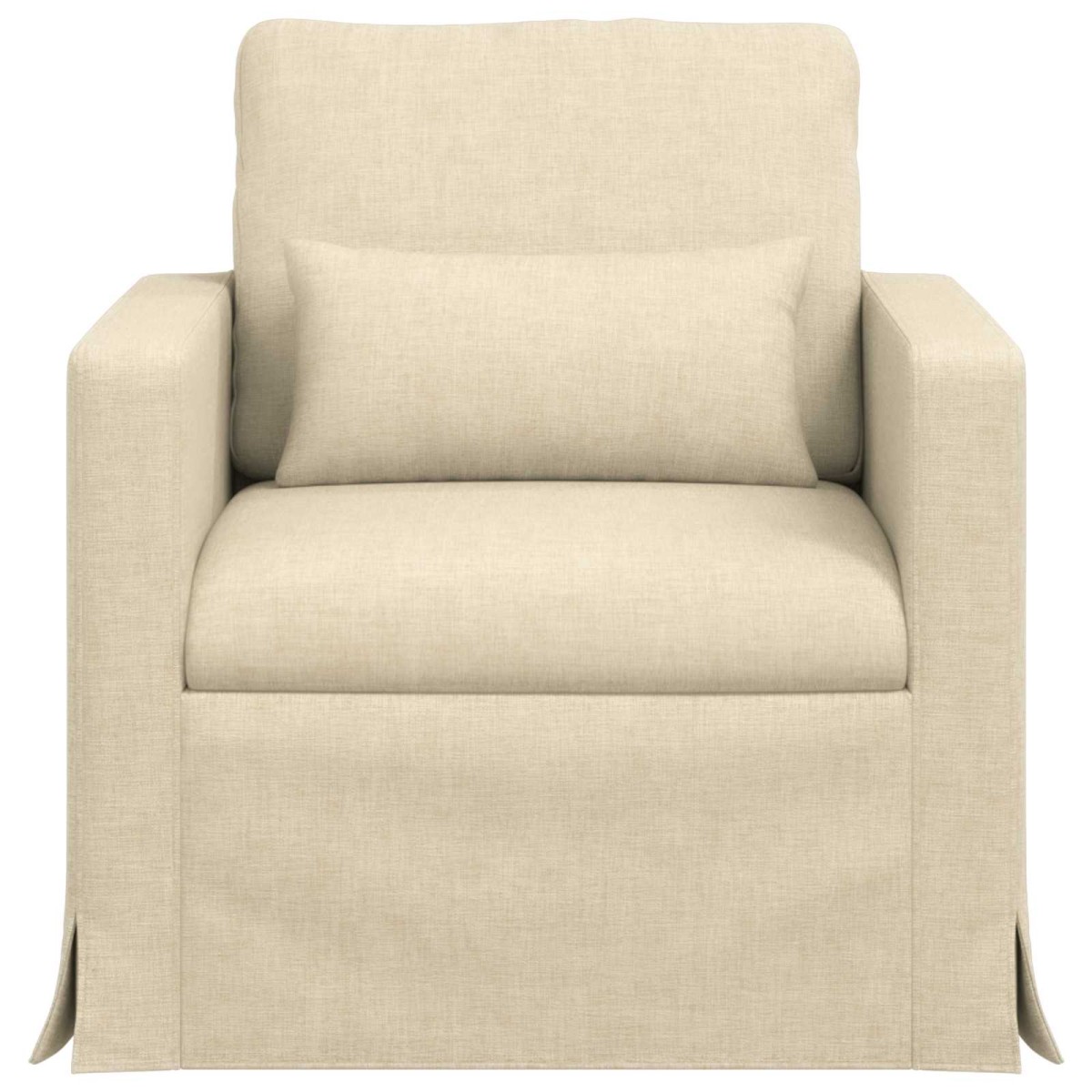 vidaXL Καναπές Κρεμ 78 x 78 x 80 εκ. ύφασμα