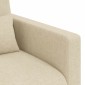 vidaXL Καναπές Κρεμ 78 x 78 x 80 εκ. ύφασμα