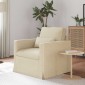 vidaXL Καναπές Κρεμ 78 x 78 x 80 εκ. ύφασμα