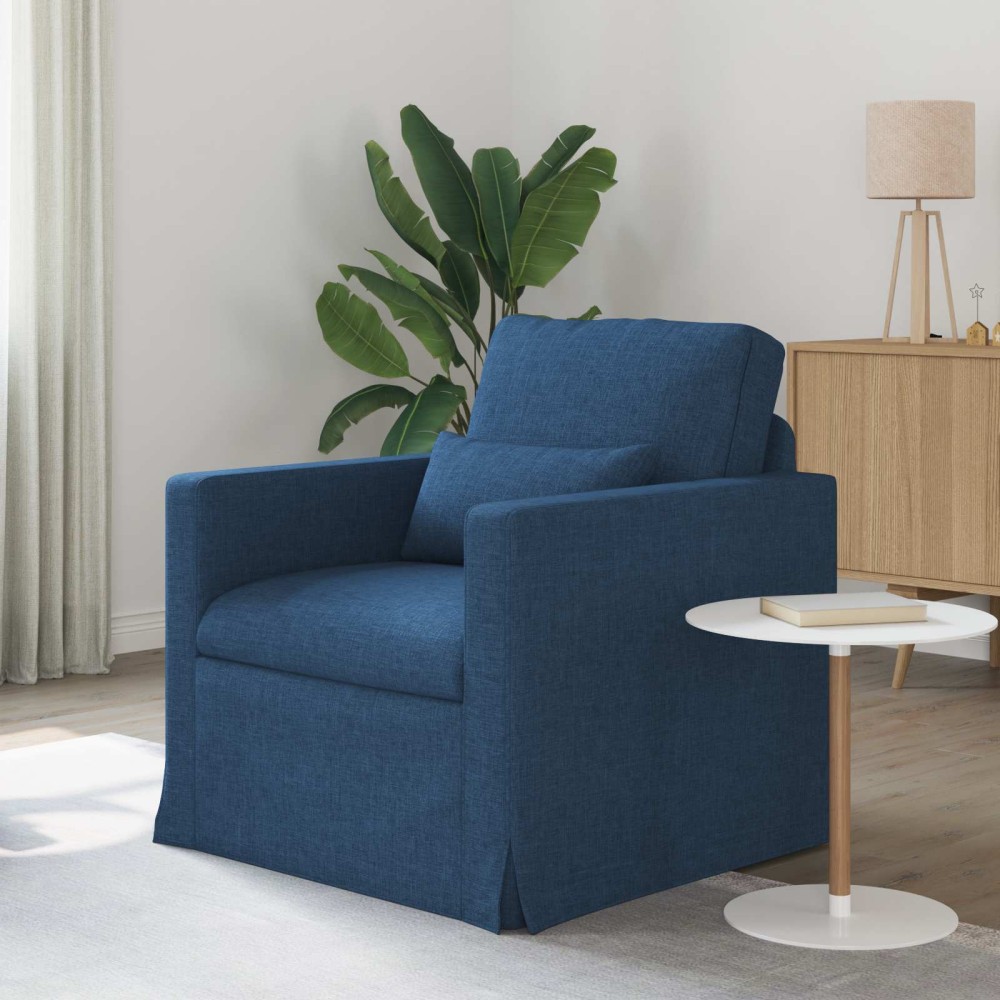 vidaXL Καναπές Μπλε 78 x 78 x 80 εκ. ύφασμα