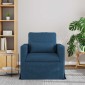 vidaXL Καναπές Μπλε 78 x 78 x 80 εκ. ύφασμα